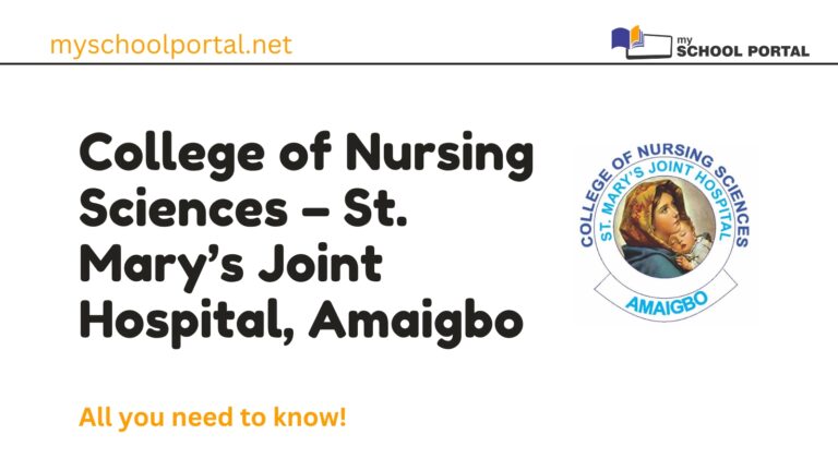 College of Nursing Sciences – St. Mary’s Joint Hospital, Amaigbo logo