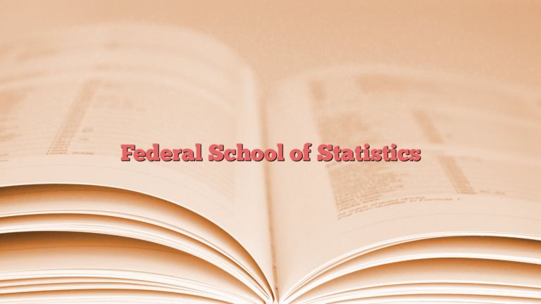 Federal School of Statistics