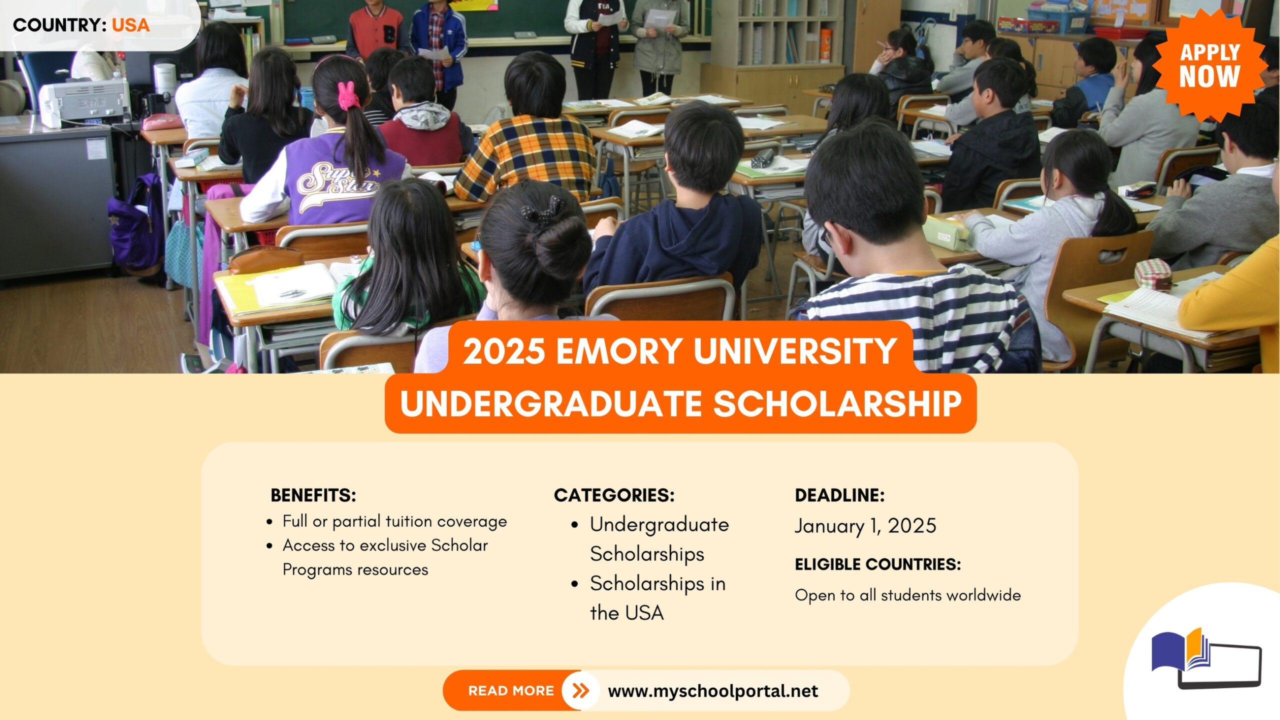 2025 Emory University Undergraduate Scholarship