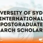 University of Sydney International Postgraduate Research Scholarship