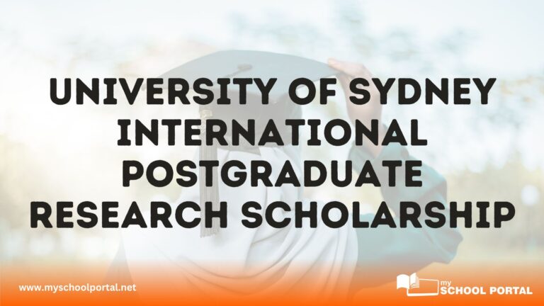 University of Sydney International Postgraduate Research Scholarship