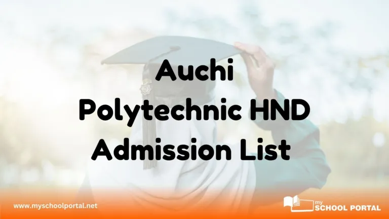 Auchi Polytechnic HND Admission List