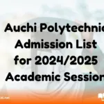 Auchi Polytechnic Admission List for 2024/2025 Academic Session