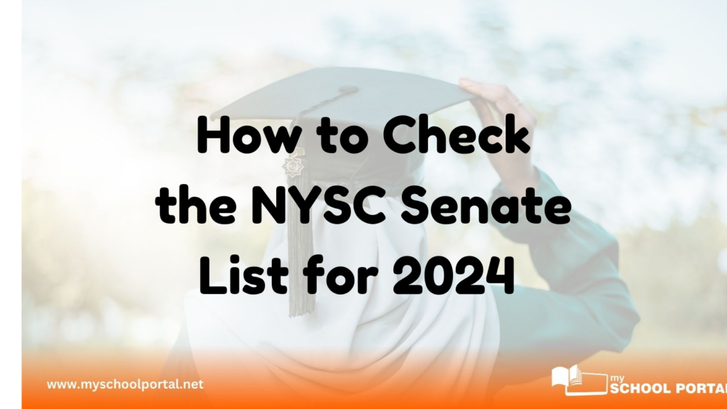 How to Check the NYSC Senate List for 2024 Batch 'C' Stream