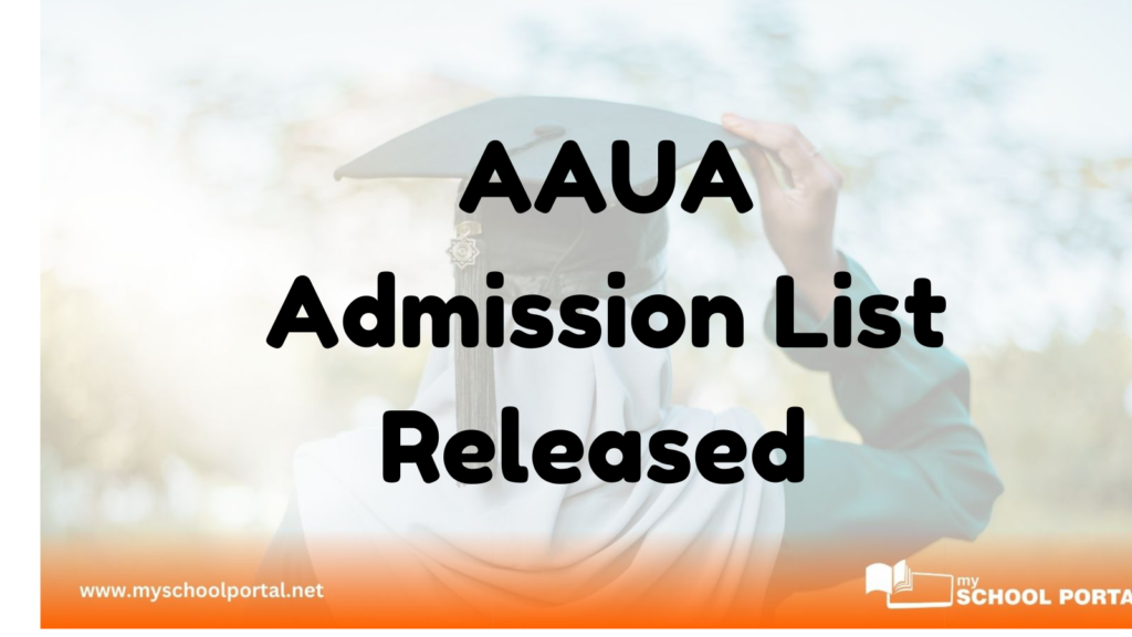 AAUA Admission List Released