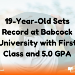 19-Year-Old Sets Record at Babcock University with First Class and 5.0 GPA