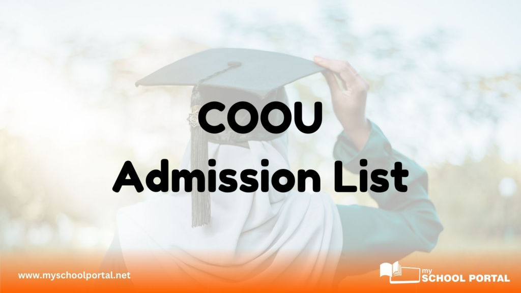 COOU Admission List