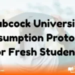 Babcock University Resumption Protocol for Fresh Students