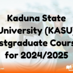 Kaduna State University (KASU) Postgraduate Courses for 2024/2025