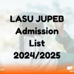 LASU JUPEB Admission List 2024/2025