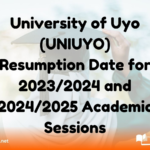 University of Uyo (UNIUYO) Announces Resumption Date for 2023/2024 and 2024/2025 Academic Sessions