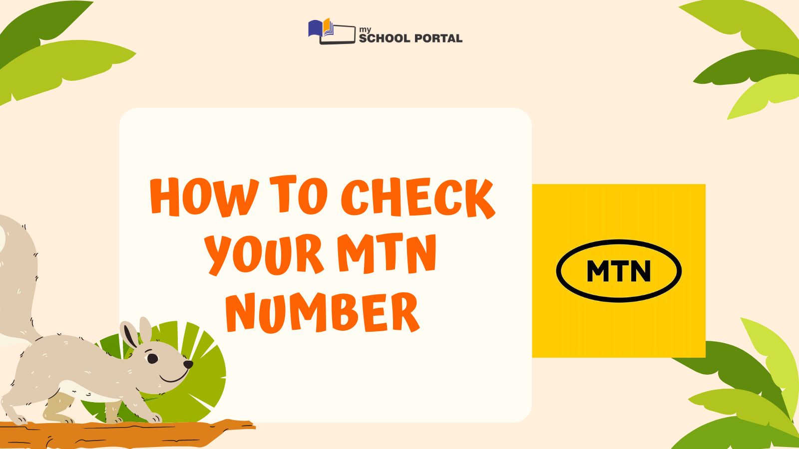 How to Check Your MTN Number - My School Portal Blog