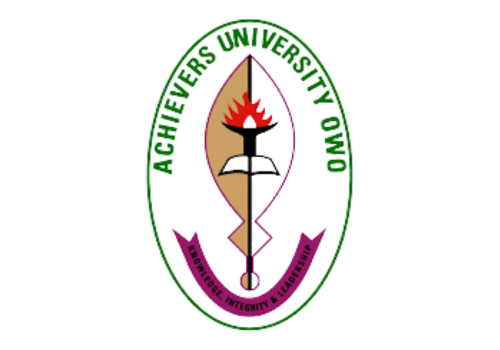 Achievers University logo - a private university in Nigeria.
