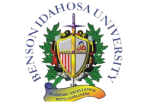 Benson Idahosa University logo - a private Christian university in Nigeria.