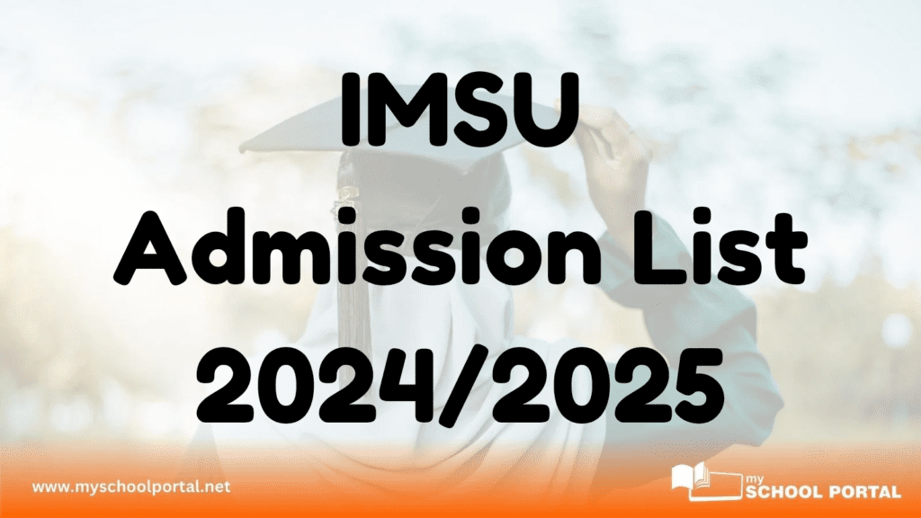 IMSU Admission List 2024/2025