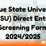 Benue State University (BSU) Direct Entry Screening Form 2024/2025