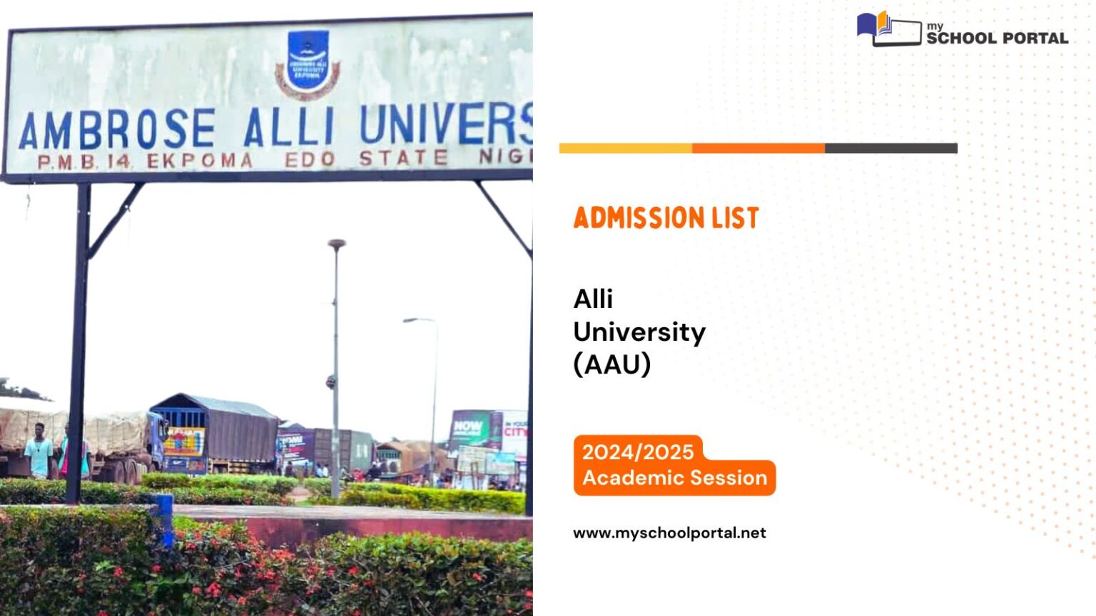 AAU Admission list