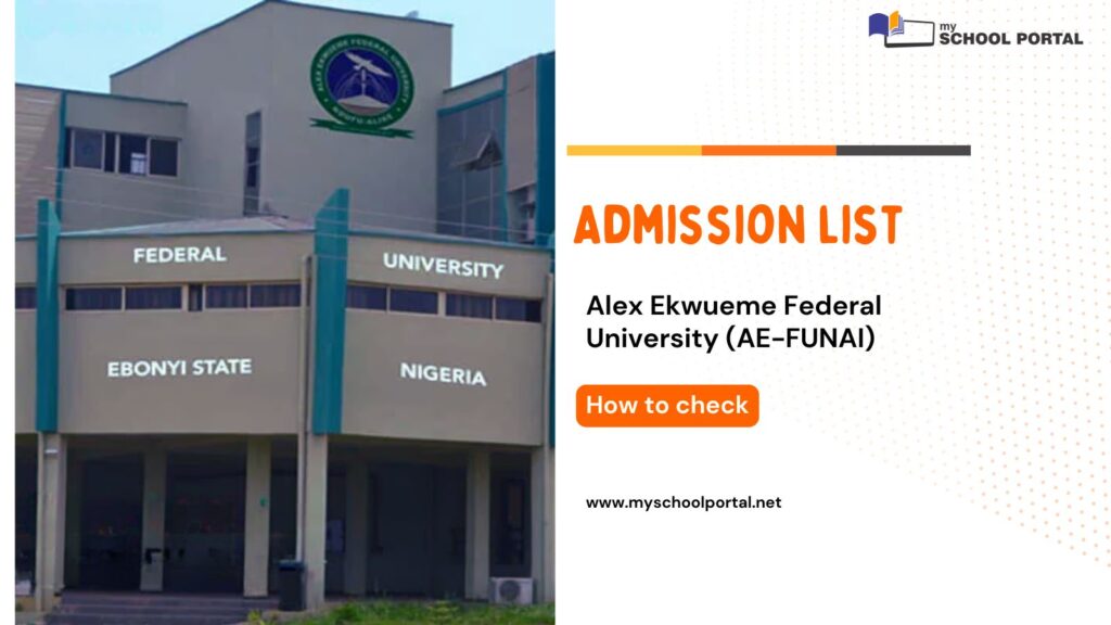 AE-FUNAI Admission list