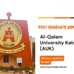 AUK post graduate admission form