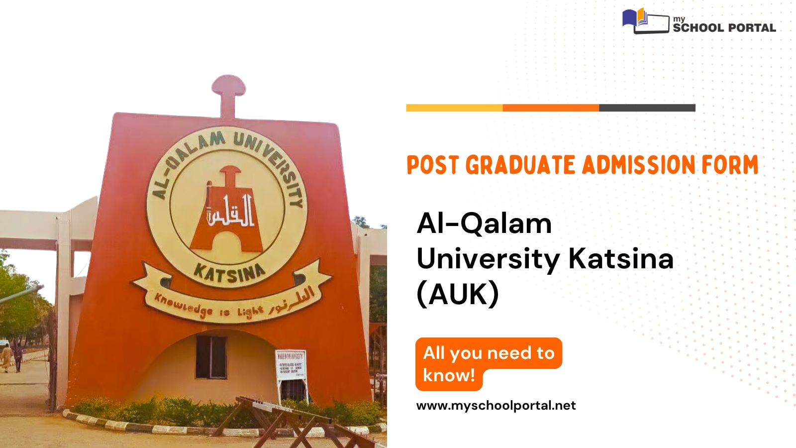 AUK post graduate admission form