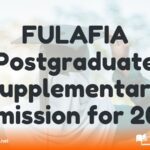 FULAFIA Postgraduate Supplementary Admission for 2024