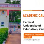 Federal University of Education, Zaria Academic Calender