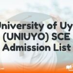 UNIUYO SCE Admission List