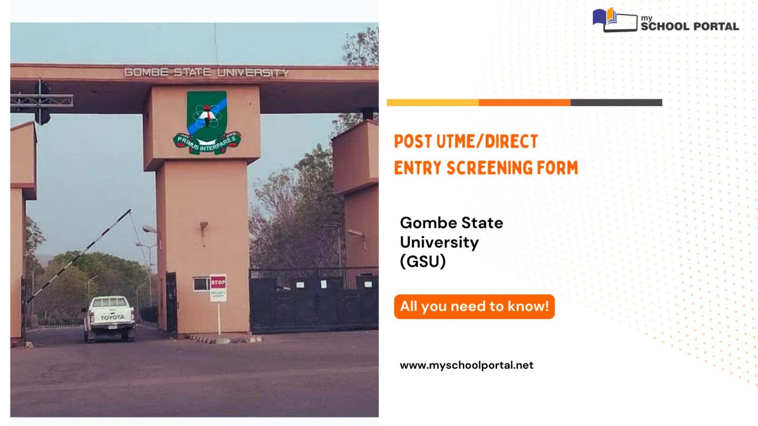 GSU Pst utme DE screeing form