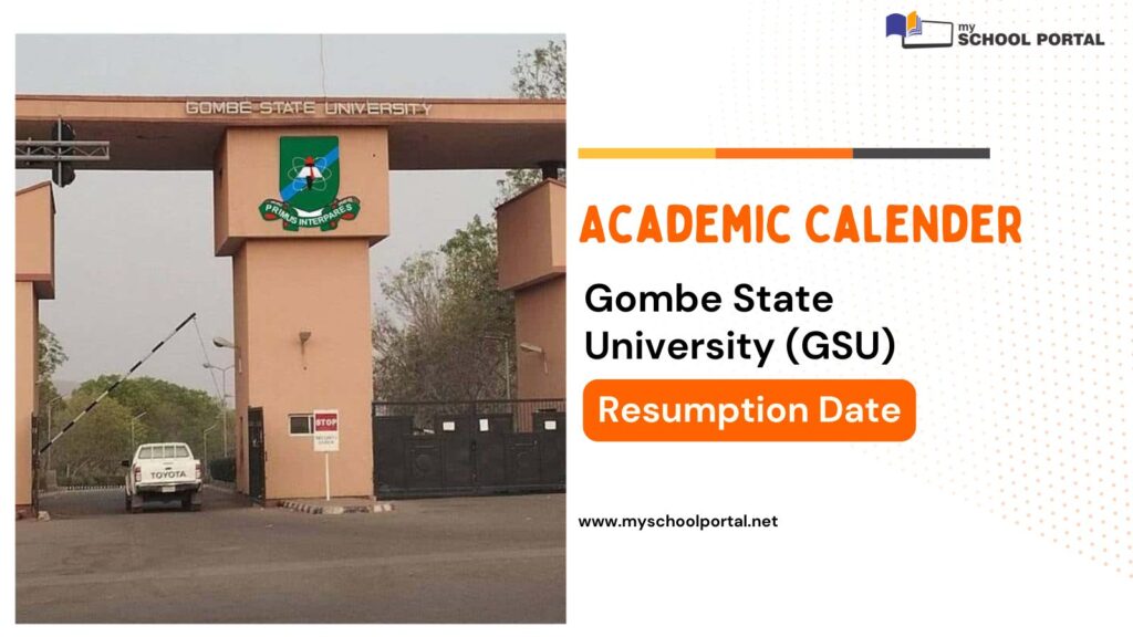 Gombe State University Academic Calender and Resumption Date