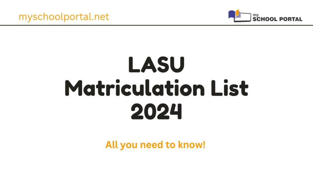 LASU Matriculation List 2024