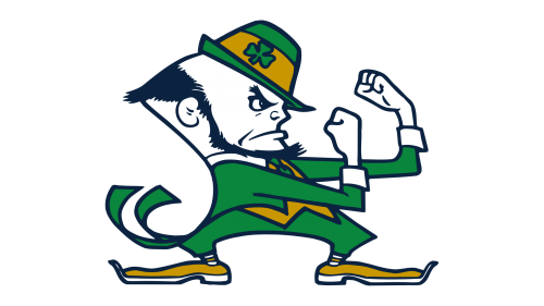 Notre Dame Leprechaun Logo PNG