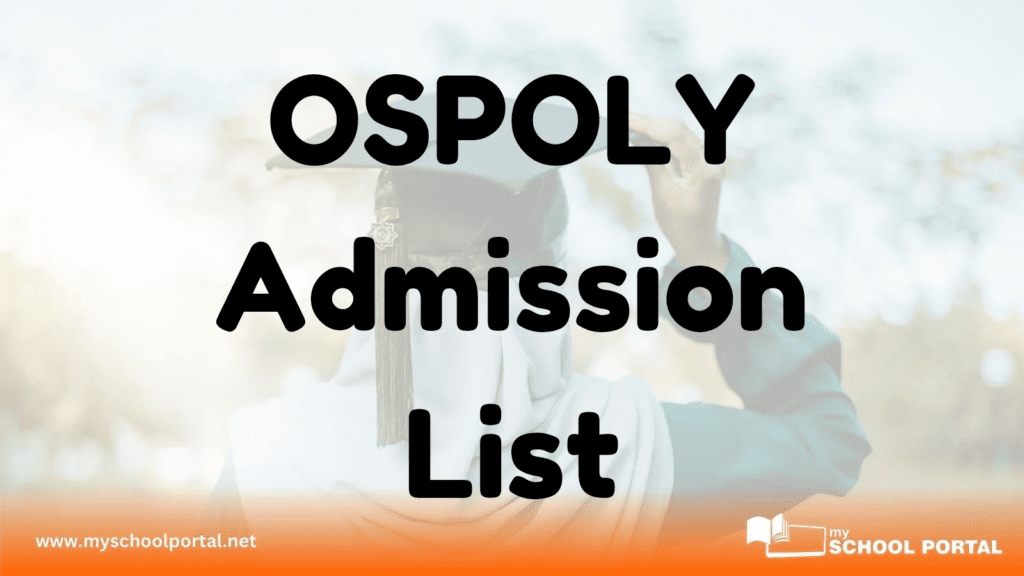 OSPOLY Admission List