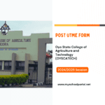 OYSCATECH Post utme form