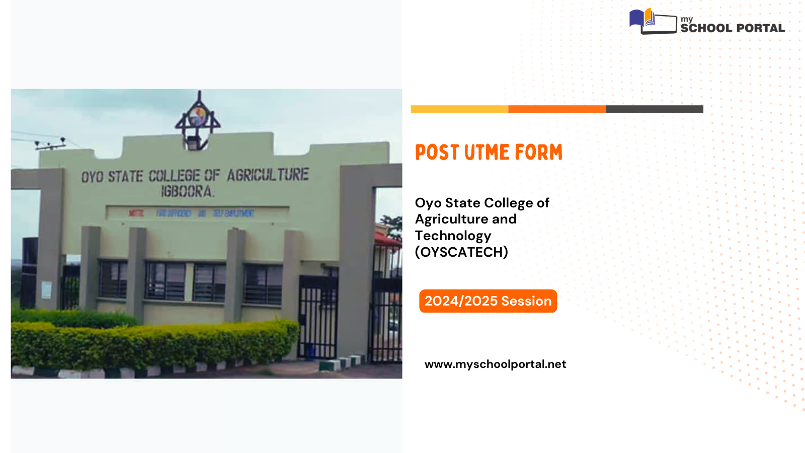 OYSCATECH Post utme form