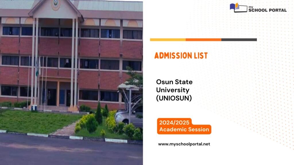 UNIOSUN Admission list