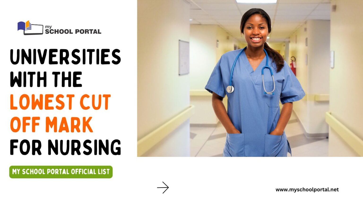 universities with the lowest cut of mark for nursing