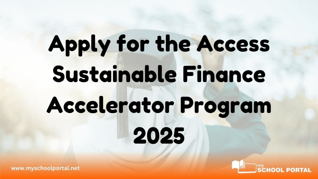 Apply for the Access Sustainable Finance Accelerator Program 2025