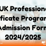 BUK Professional Certificate Programmes Admission Form 2024/2025