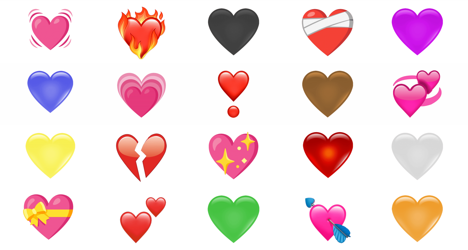 Heart Emoji Meanin Color Matters PNG