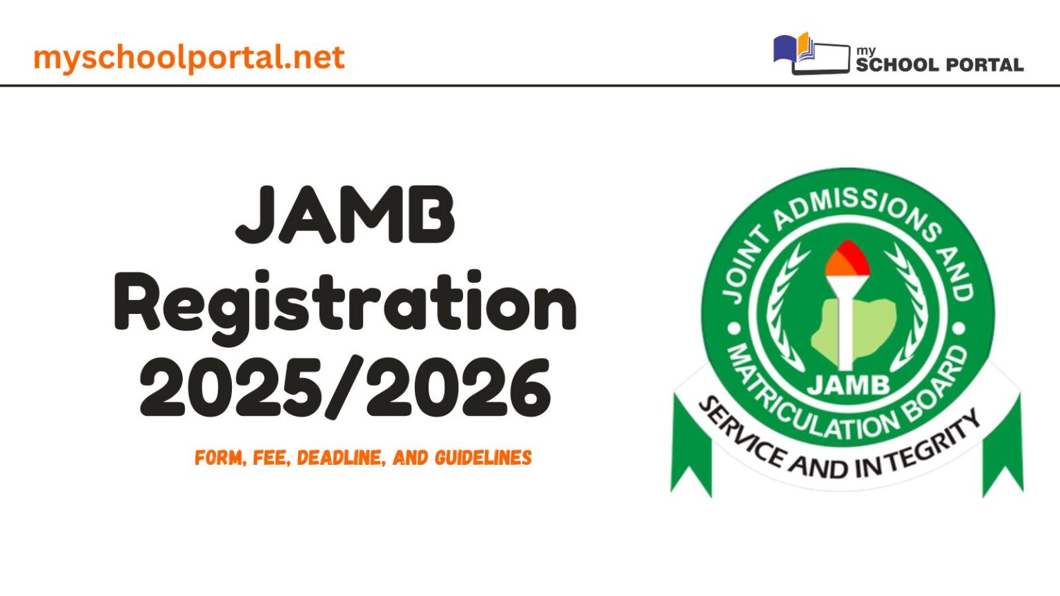JAMB Registration 2025 2026 Form, Fee, Deadline, and Guidelines