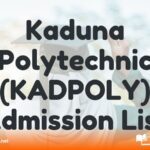 Kaduna Polytechnic (KADPOLY) Admission List