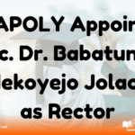 MAPOLY Appoints Arc. Dr. Babatunde Adekoyejo Jolaoso as Rector