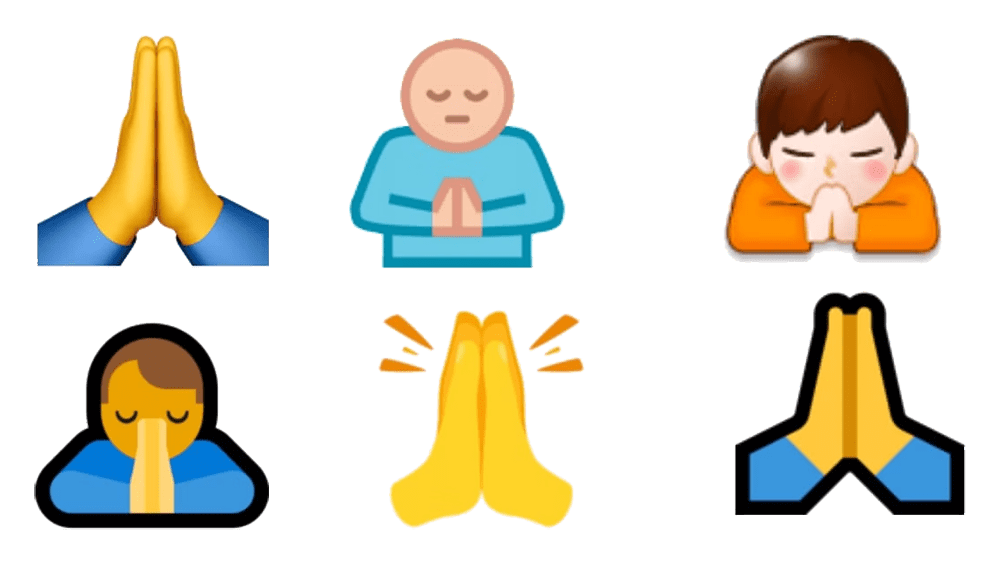 Praying Emojis PNG