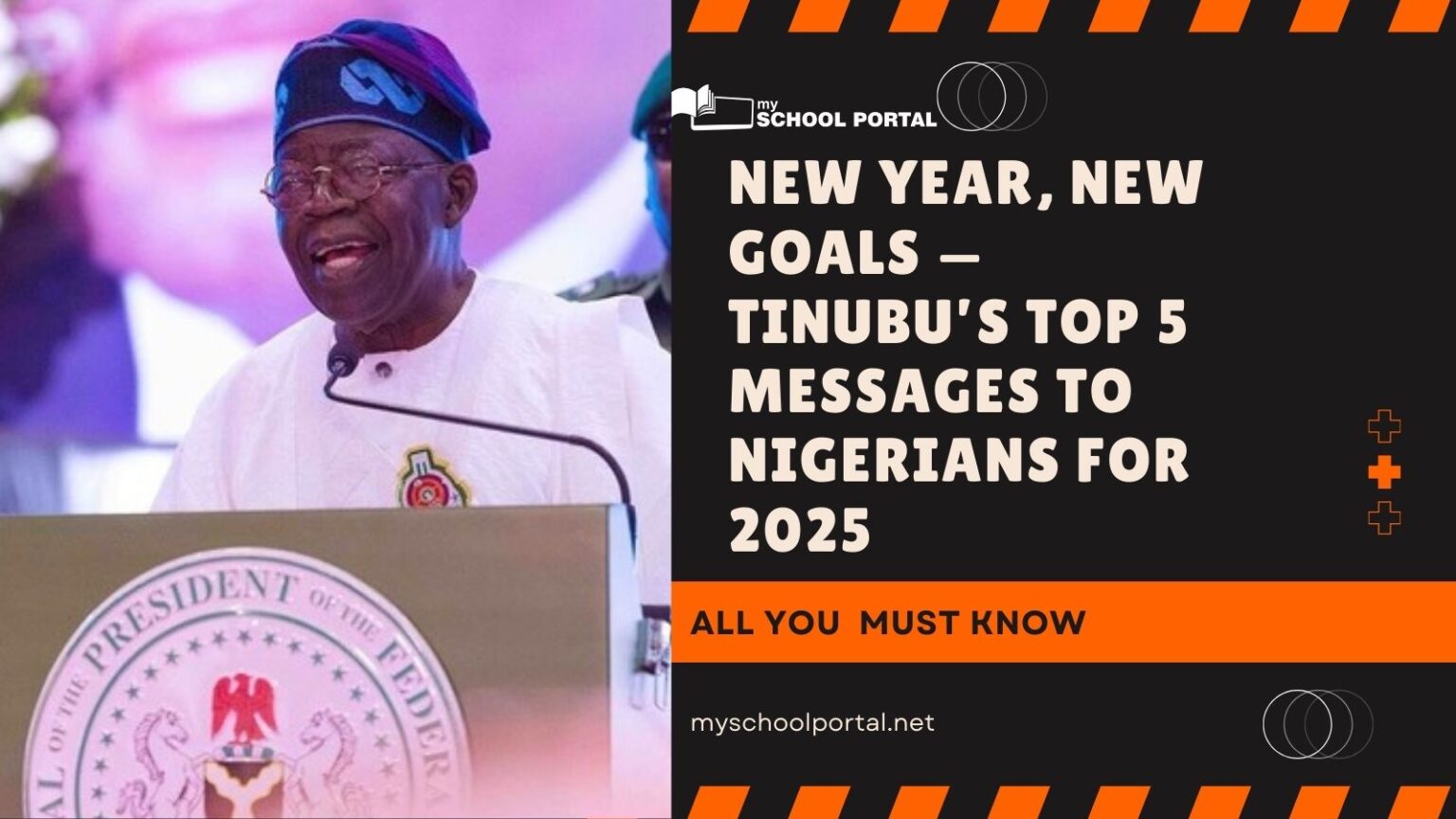 5 Key Issues Addressed by Tinubu in New Year 2025 Message to Nigerians