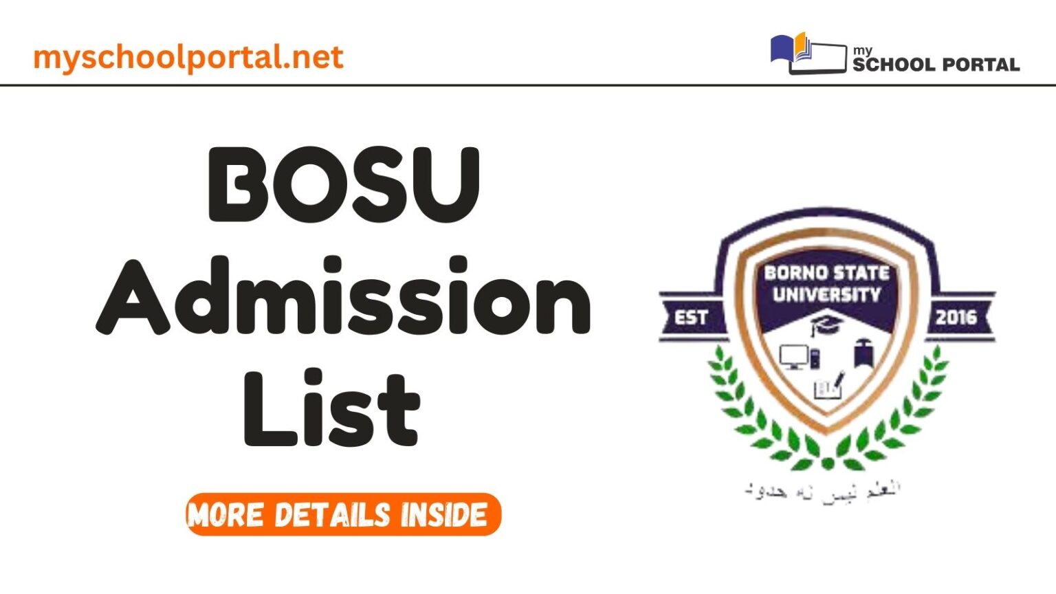 BOSU Admission List