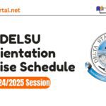 DELSU Orientation Exercise Schedule