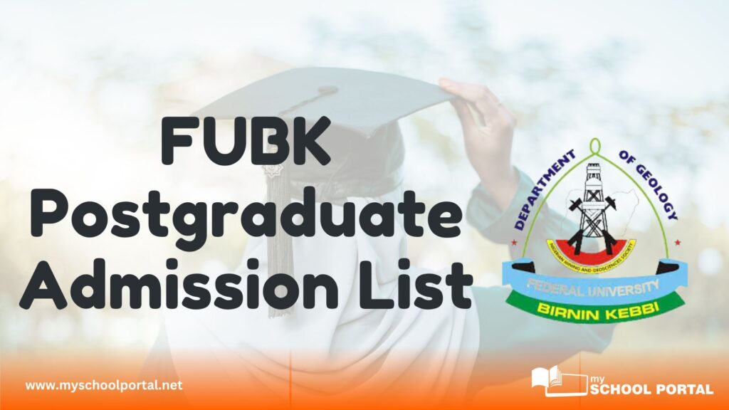 FUBK Postgraduate Admission List