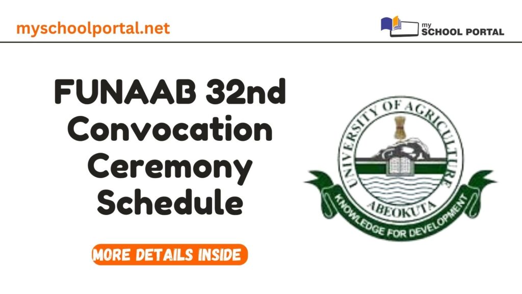 FUNAAB 32nd Convocation Ceremony Schedule