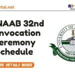 FUNAAB 32nd Convocation Ceremony Schedule