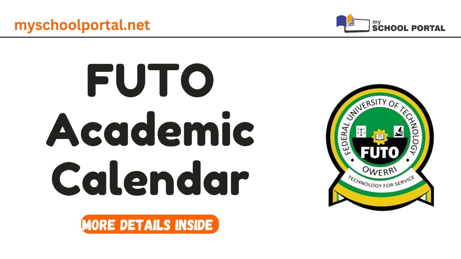 FUTO Academic Calendar